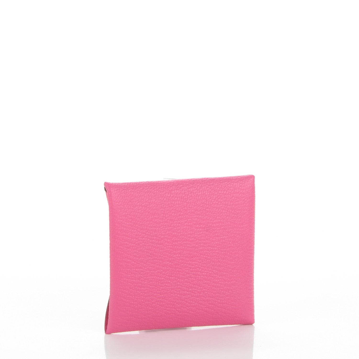 Hermes Chevre Mysore Bastia Coin Purse Rose Tyrien 3 of 7