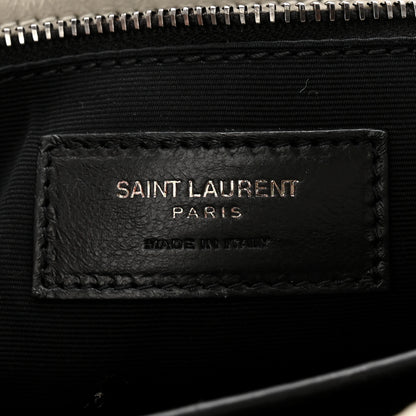 Saint Laurent Crinkled Calfskin Matelasse Monogram Medium Niki Chain Satchel Crema Soft 6 of 11