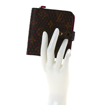Louis Vuitton Monogram Perforated Compact Zipped Wallet Fuchsia 2 of 9