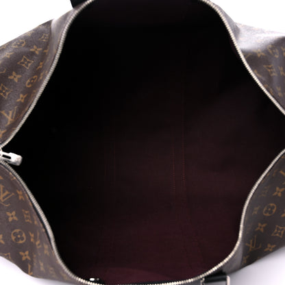 Louis Vuitton Monogram Macassar Keepall Bandouliere 55 4 of 22