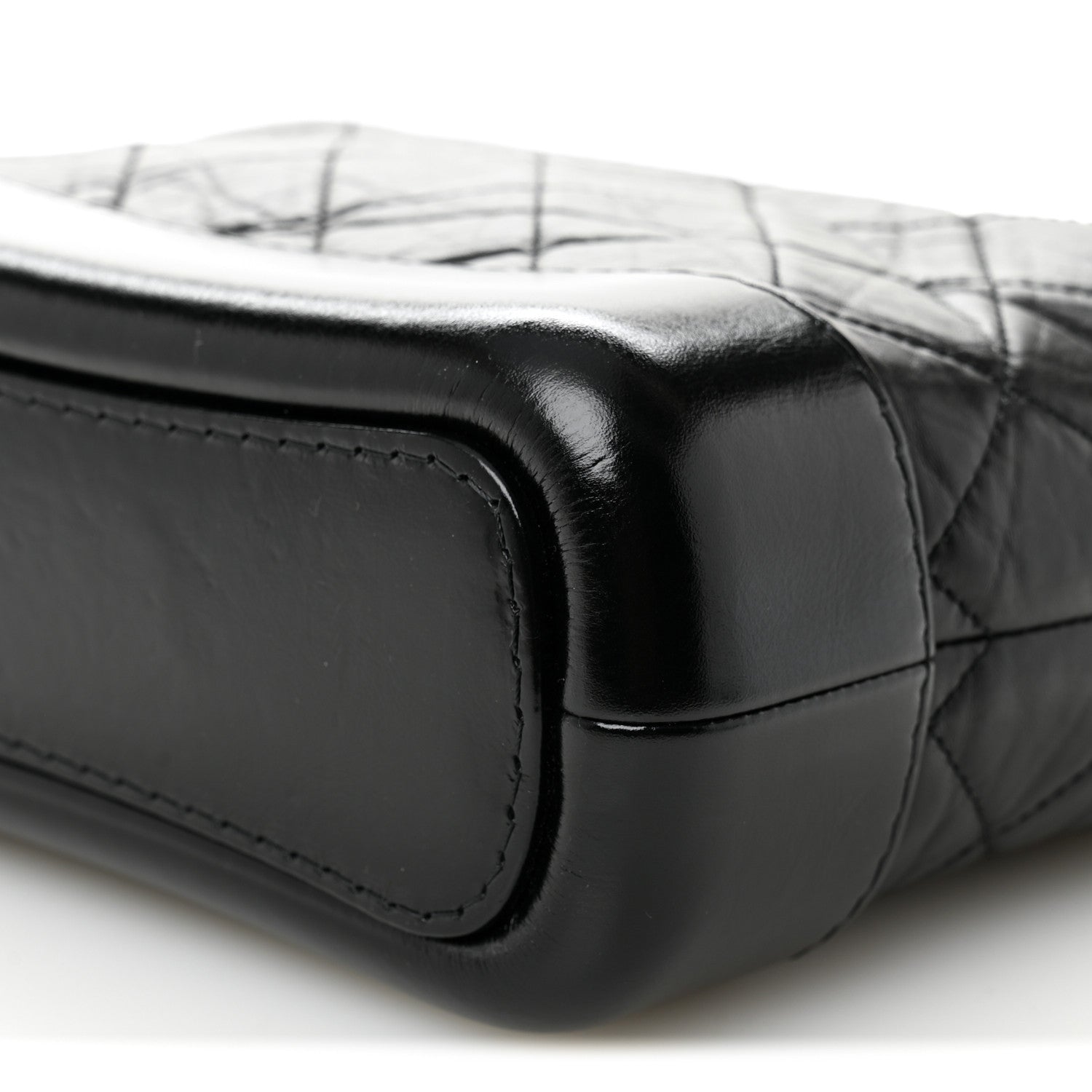 Chanel Aged Calfskin Quilted Small Gabrielle Hobo Black 10 of 10