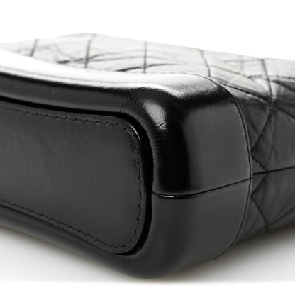 Chanel Aged Calfskin Quilted Small Gabrielle Hobo Black 10 of 10