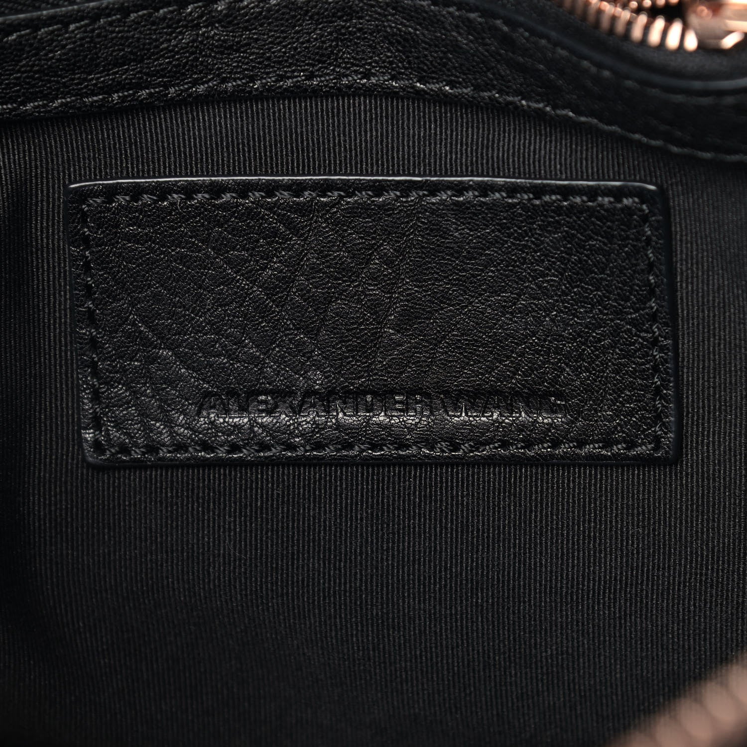 Alexander Wang Pebbled Lambskin Mini Rockie Black Rose Gold Hardware 6 of 11