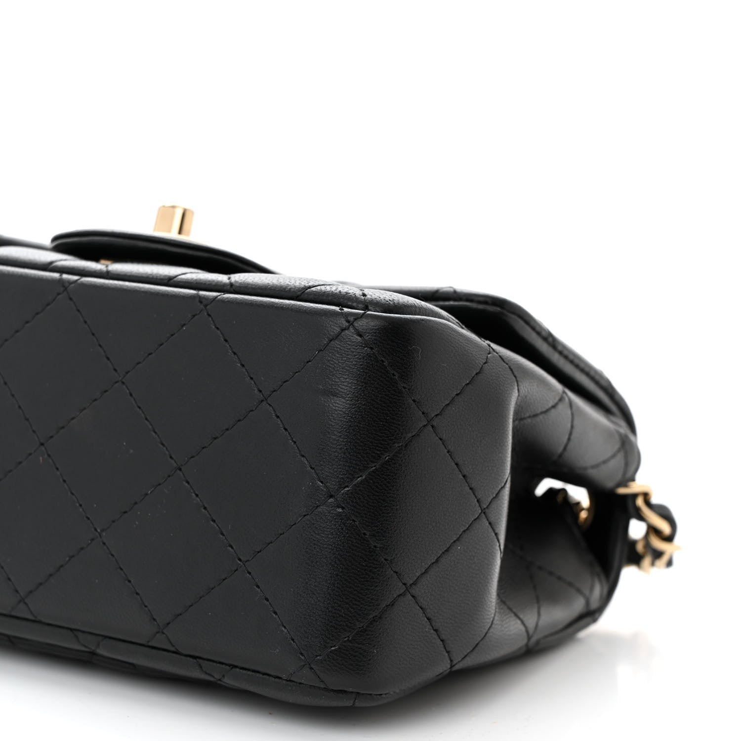 Chanel Lambskin Quilted Mini Square Flap Black 10 of 10