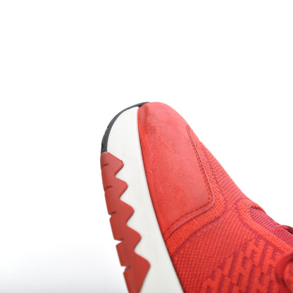 Hermes Knit Goatskin Womens Addict Sneakers 36 Rouge Bali 14 of 18