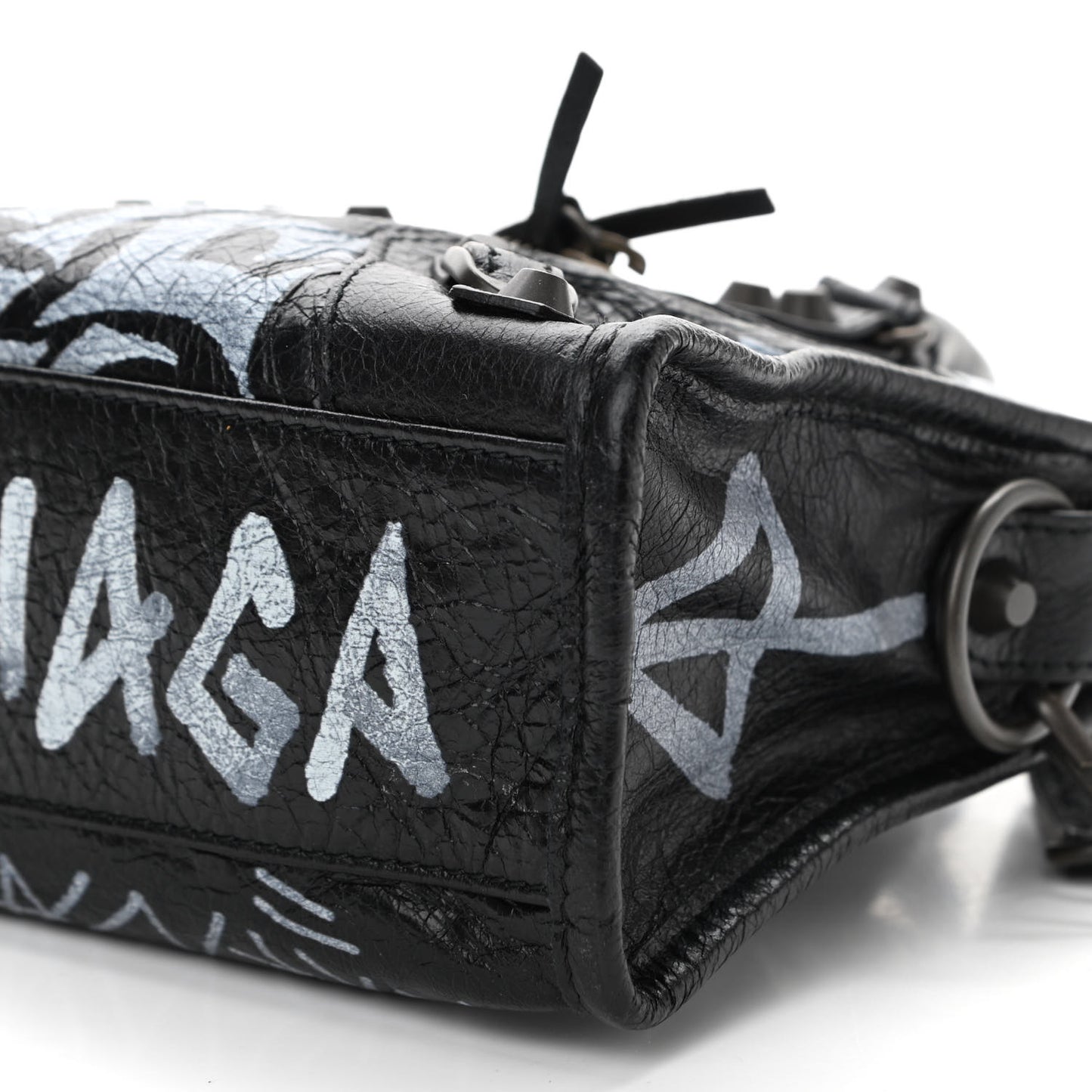 Agneau Arena Graffiti All Over Classic Hardware Mini City Black White