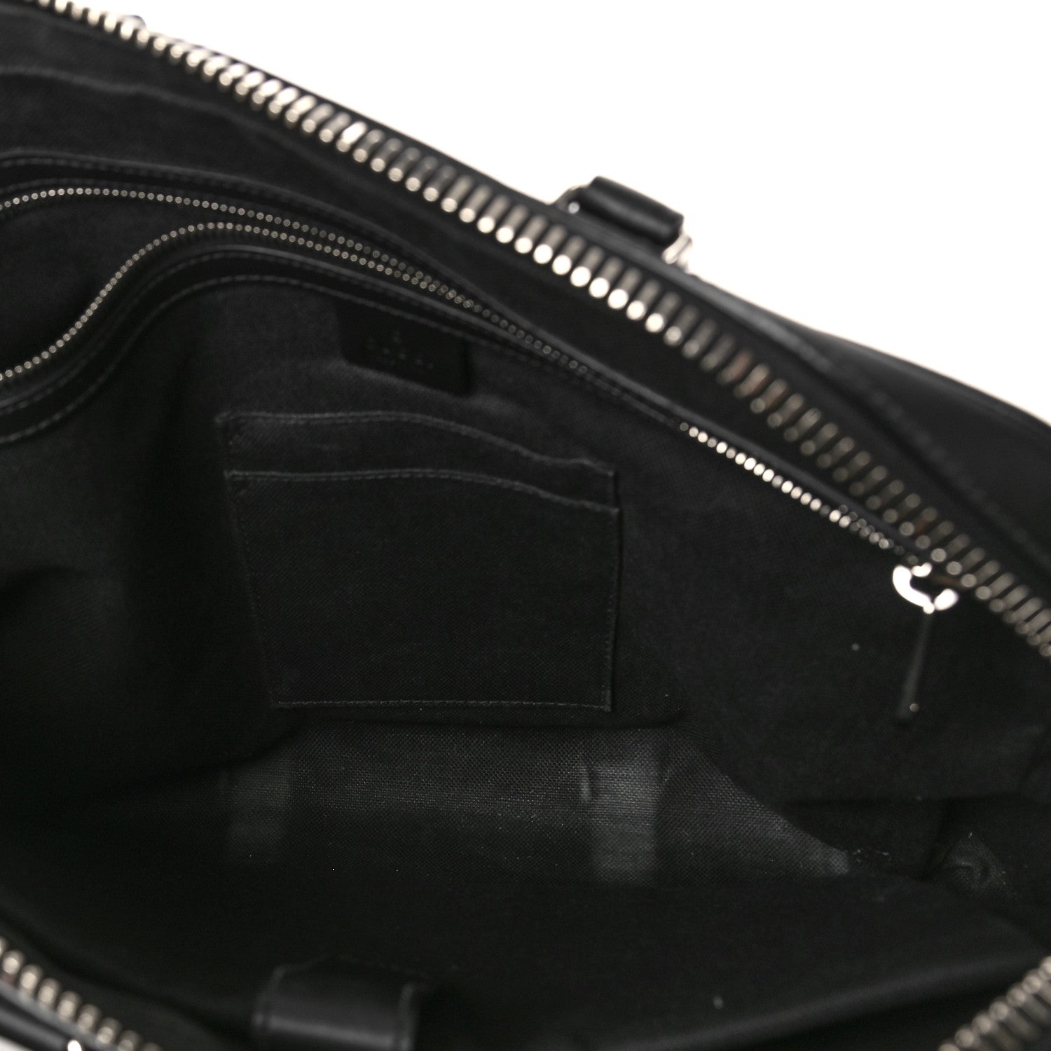 Gucci GG Supreme Monogram Appia Calfskin Web Briefcase Black 5 of 9