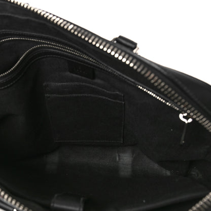 Gucci GG Supreme Monogram Appia Calfskin Web Briefcase Black 5 of 9