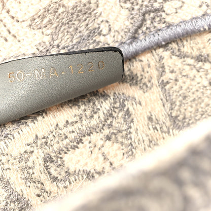 Christian Dior Canvas Embroidered Medium Dioriviera Toile De Jouy Book Tote Gray 7 of 12