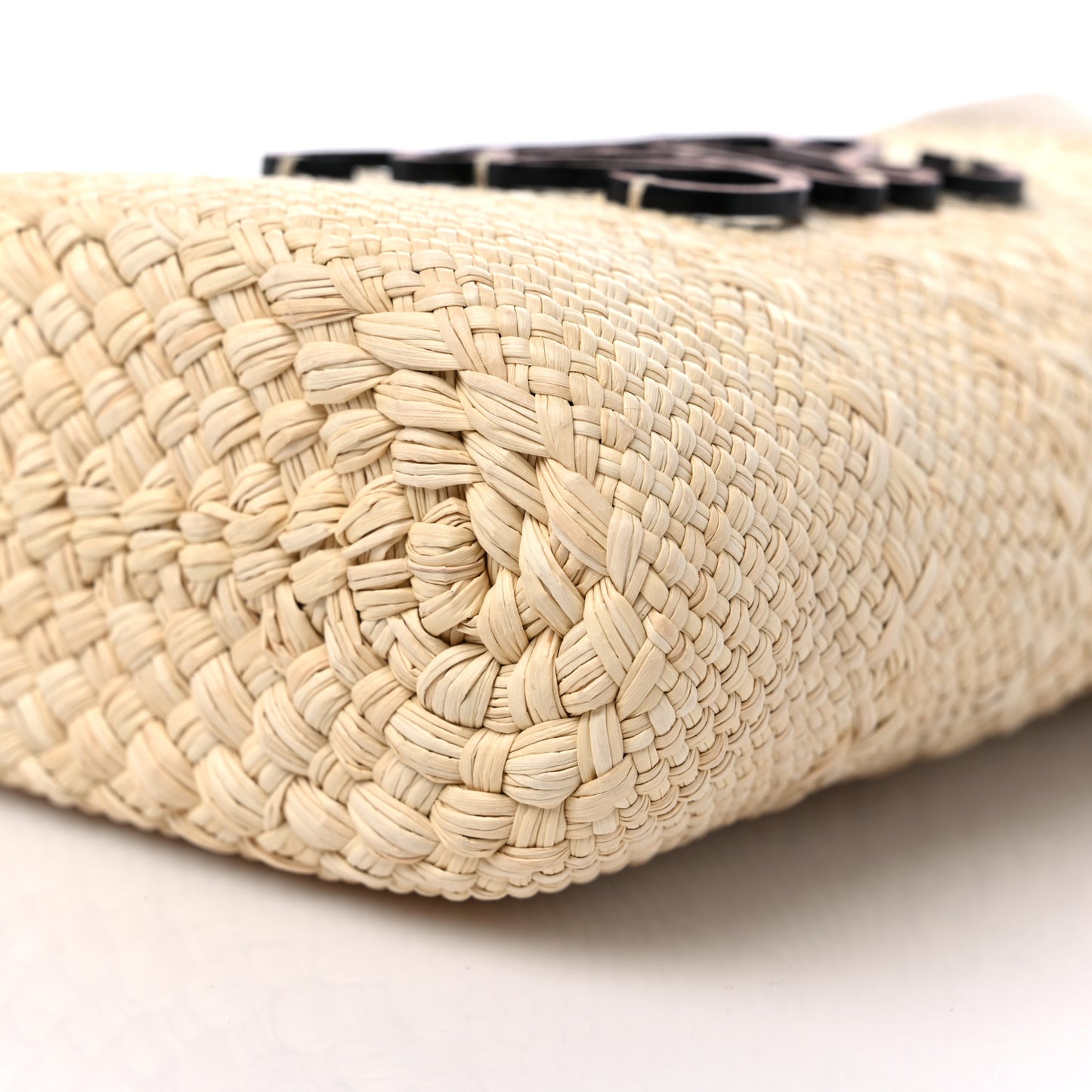 Calfskin Raffia Paulas Ibiza Square Bucket Bag Natural Tan