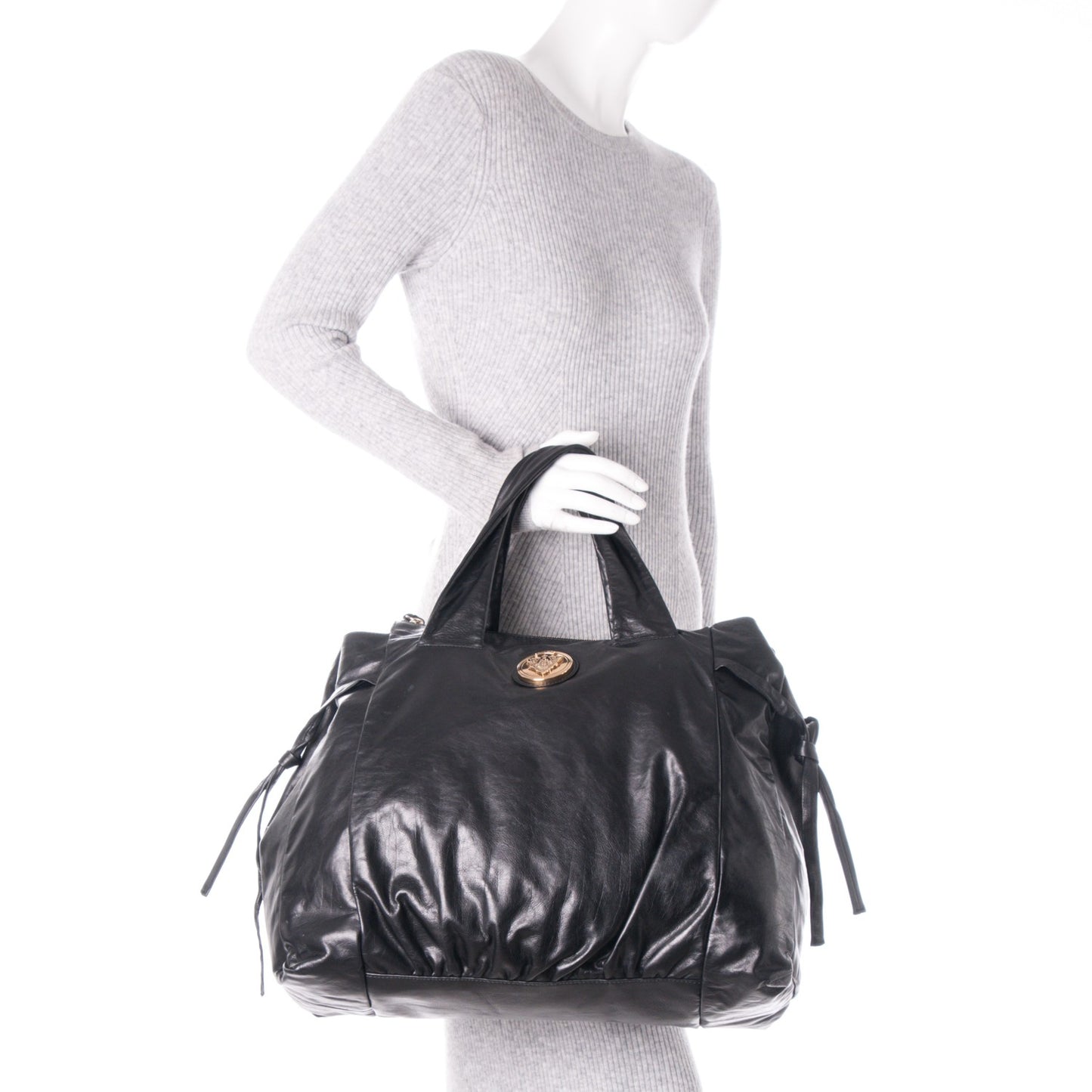 Calfskin Large Hysteria Tote Black