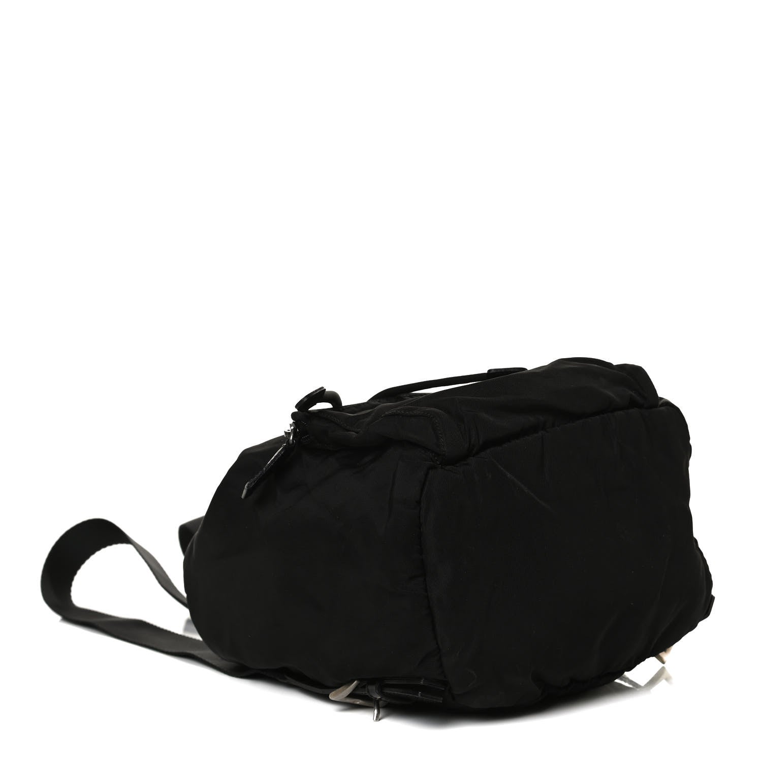 Prada Tessuto Nylon Vela Cinch Backpack Black 3 of 16