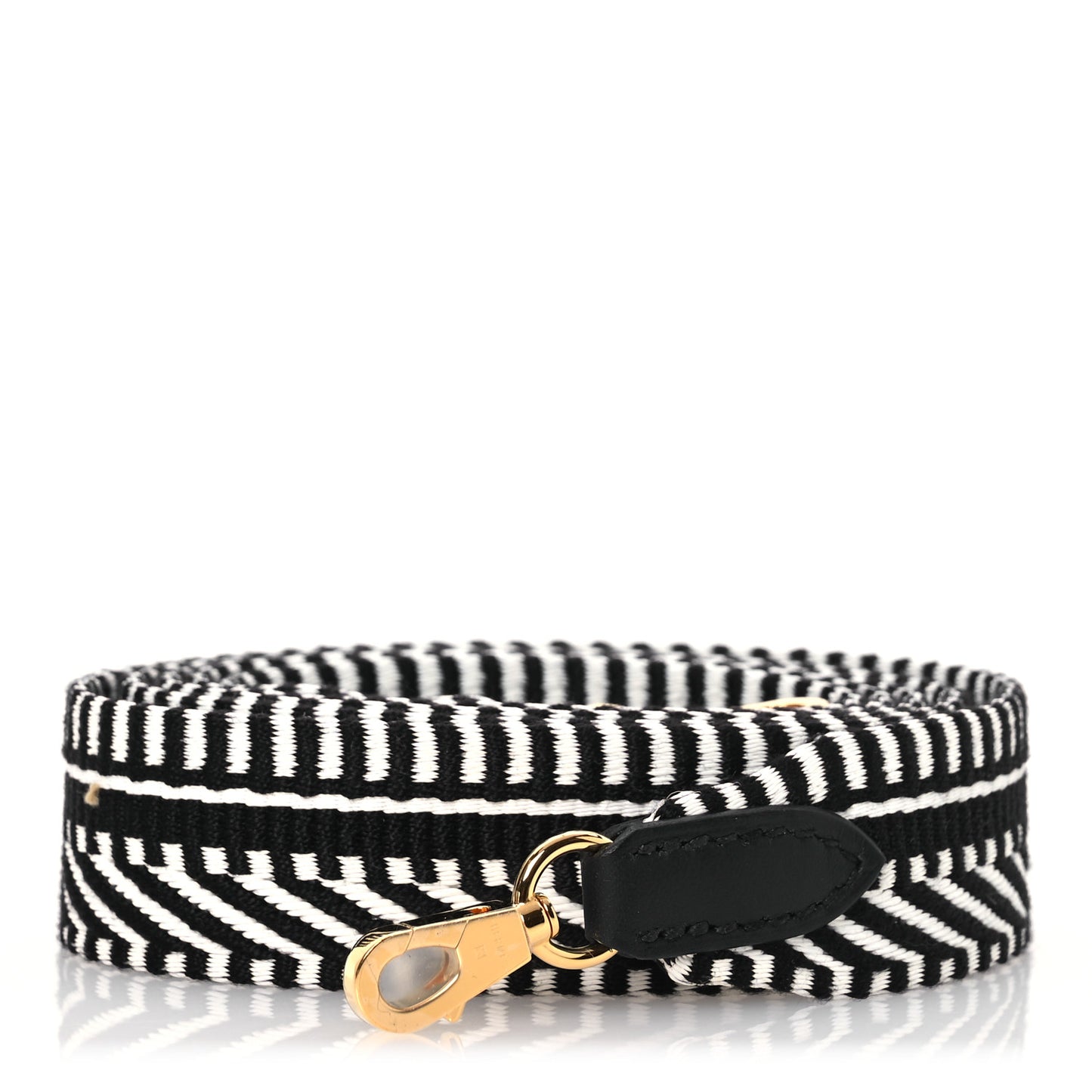 Toile Swift 25mm Sangle Cavale Shoulder Strap Black Ecru