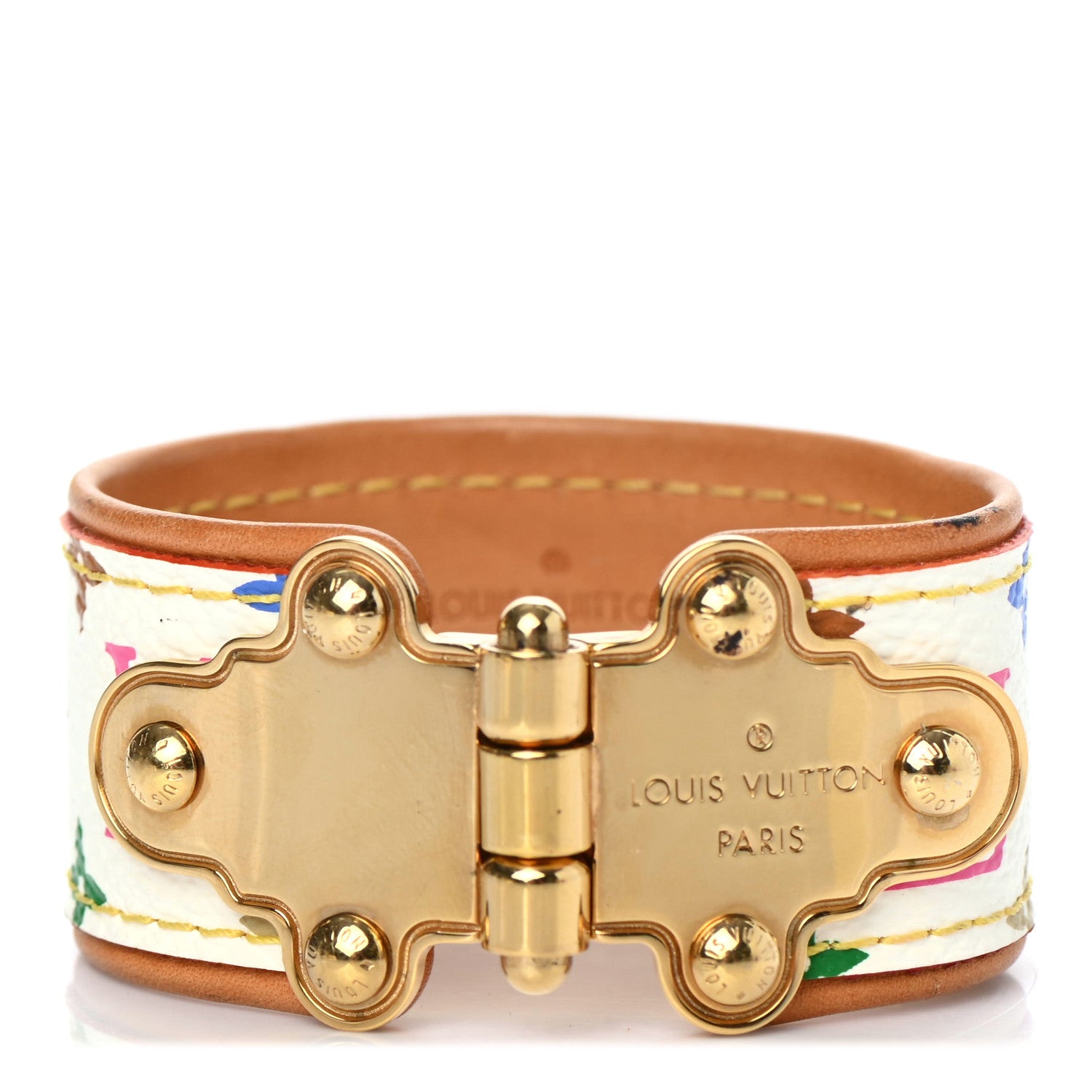 Louis Vuitton Monogram Multicolor Save It Bracelet 17 White 1 of 4