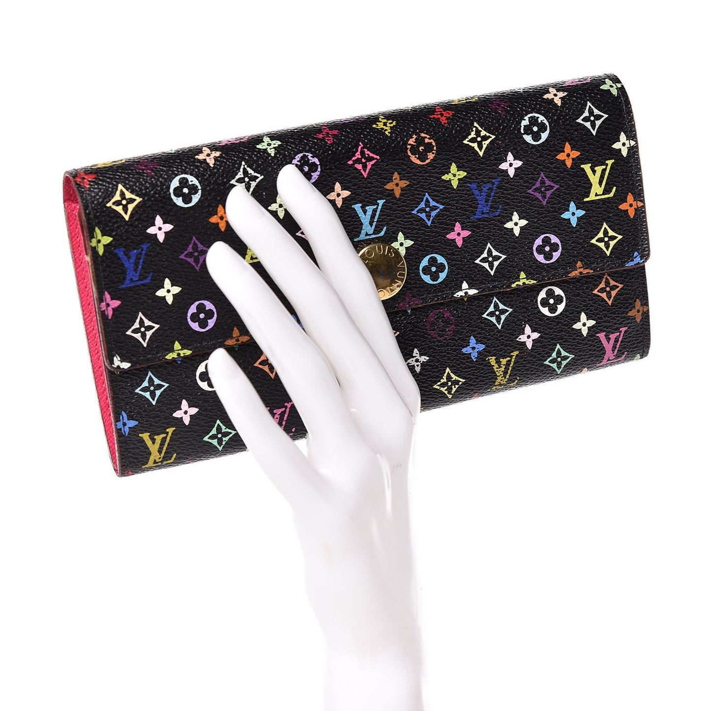 Monogram Multicolor Sarah Wallet Black Grenade