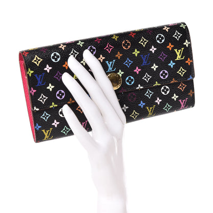 Louis Vuitton Monogram Multicolor Sarah Wallet Black Grenade 2 of 13