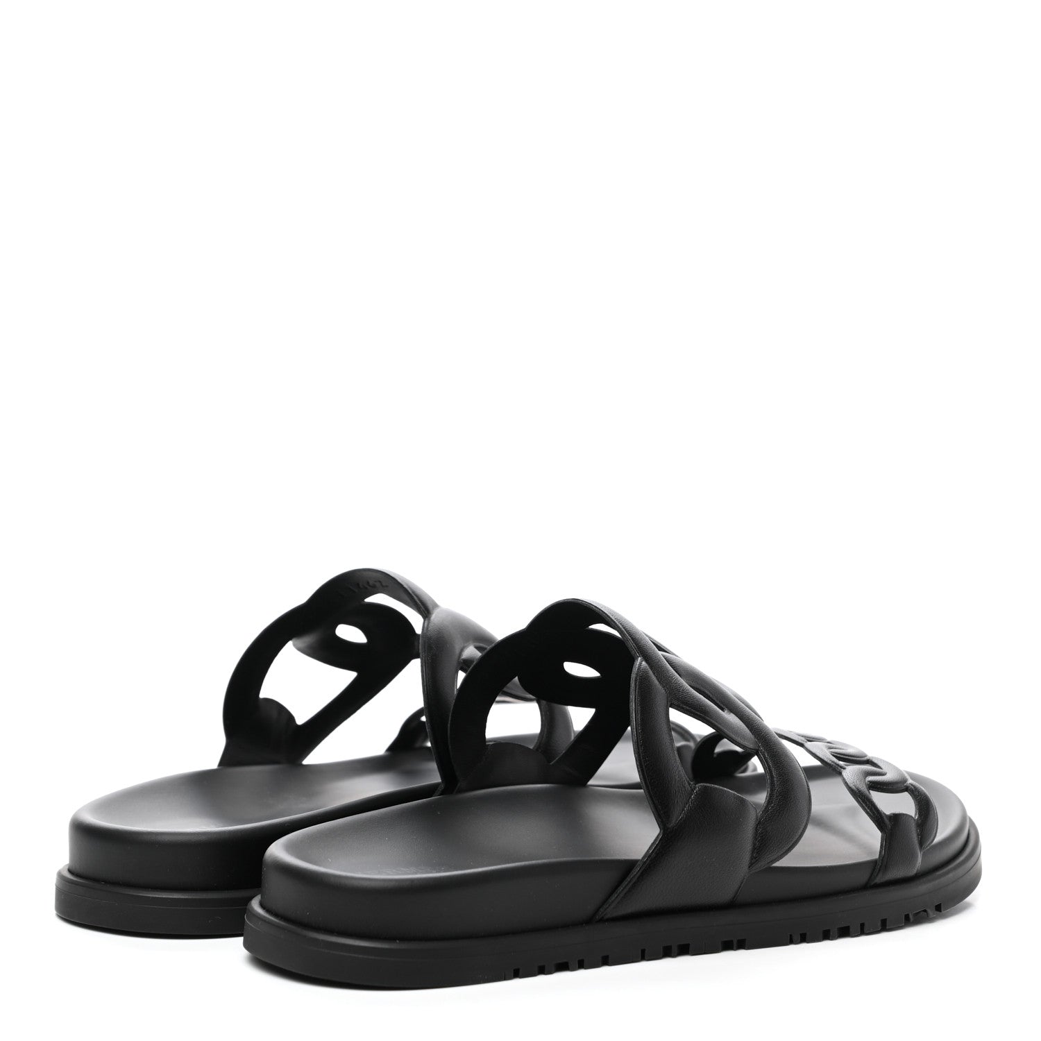 Hermes Nappa Extra Sandals 39 Black 4 of 8