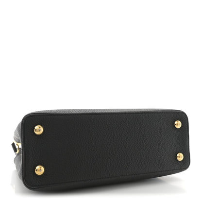 Louis Vuitton Taurillon Capucines PM Black 4 of 9
