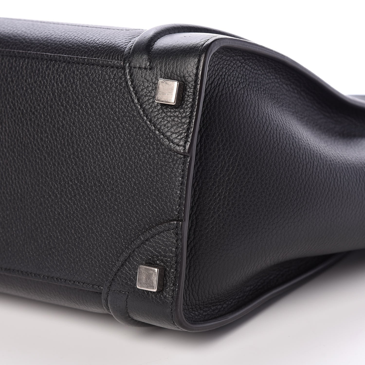 Celine Drummed Calfskin Micro Luggage Black 10 of 15