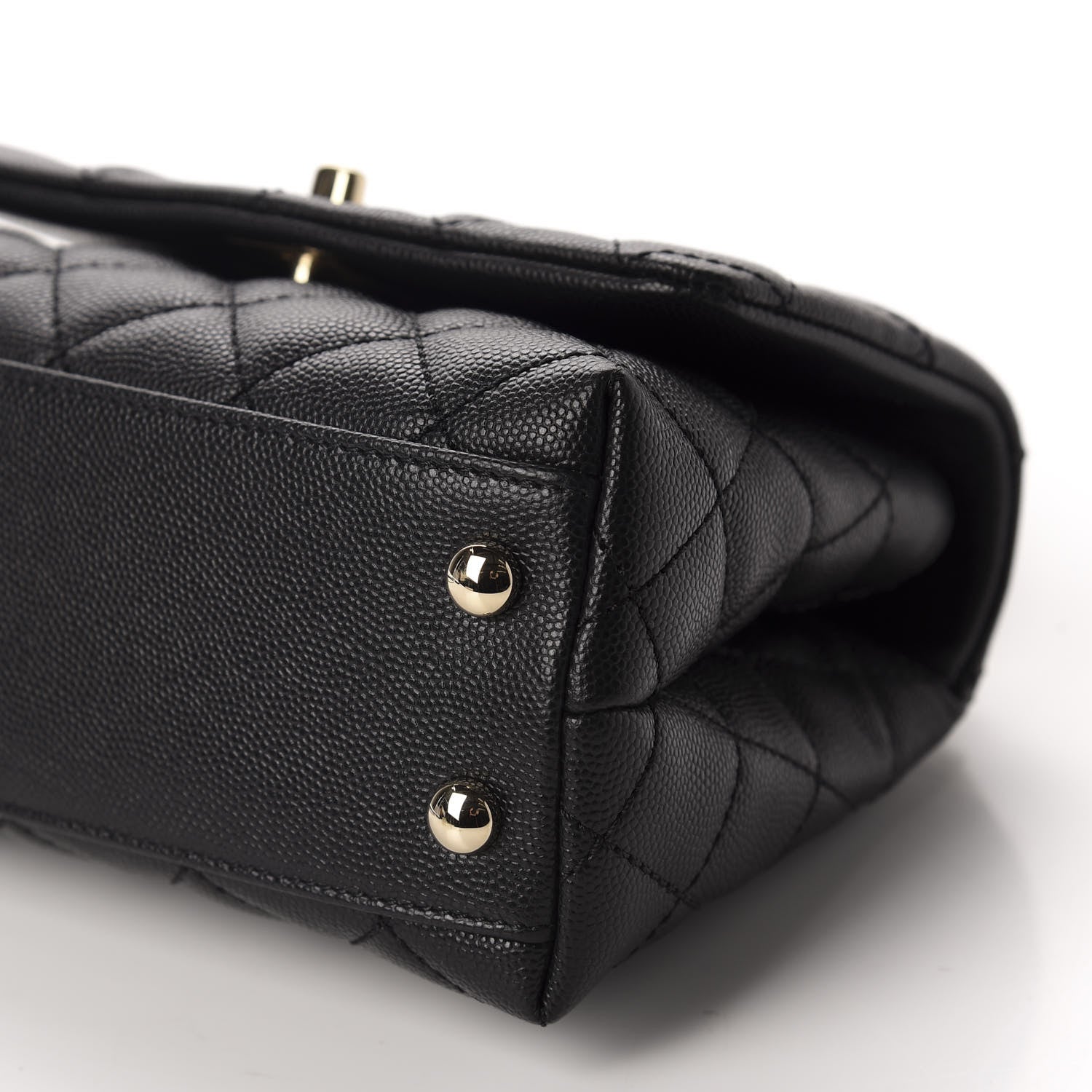 Chanel Caviar Quilted Extra Mini Coco Handle Flap Black 7 of 11