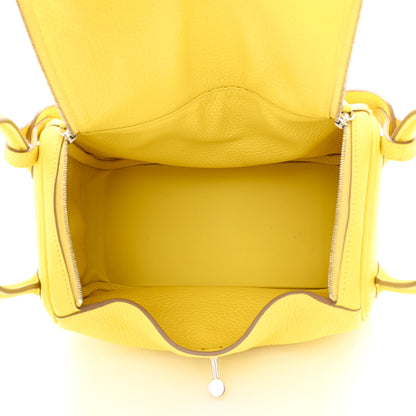 Hermes Taurillon Clemence Lindy 26 Lime 5 of 11