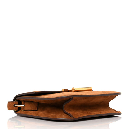 Tom Ford Suede Mini T Clasp Tara Crossbody Bag Tobacco 3 of 8