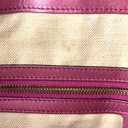 Gucci Metallic Soft Guccissima Large Heart Bit Charm Top Handle Tote Fresia Rose 16 of 26