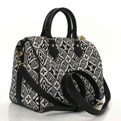 Louis Vuitton Jacquard Since 1854 Speedy Bandouliere 25 Grey 3 of 10