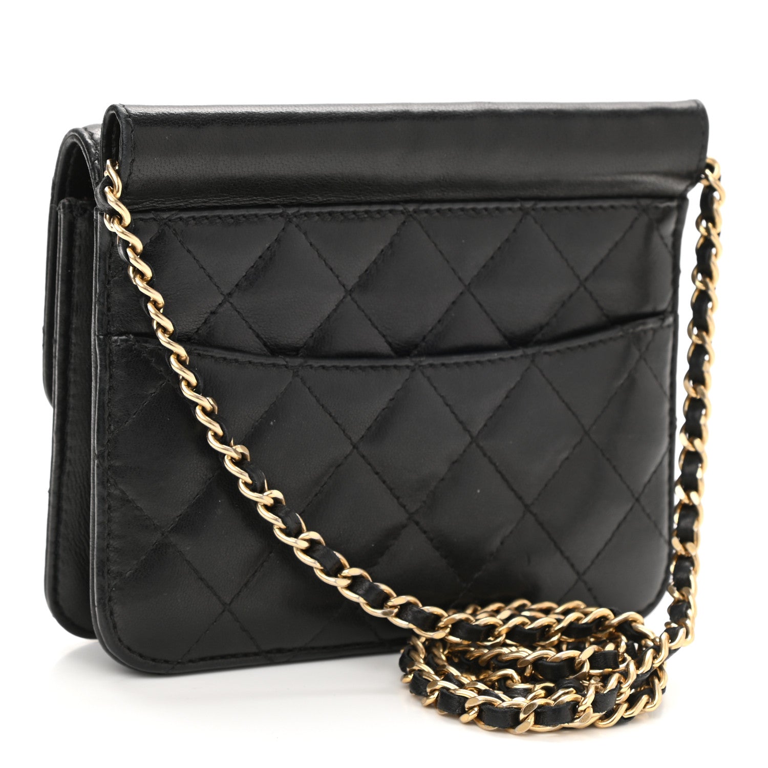 Chanel Lambskin Quilted Crossing Times Mini Flap Black 3 of 10