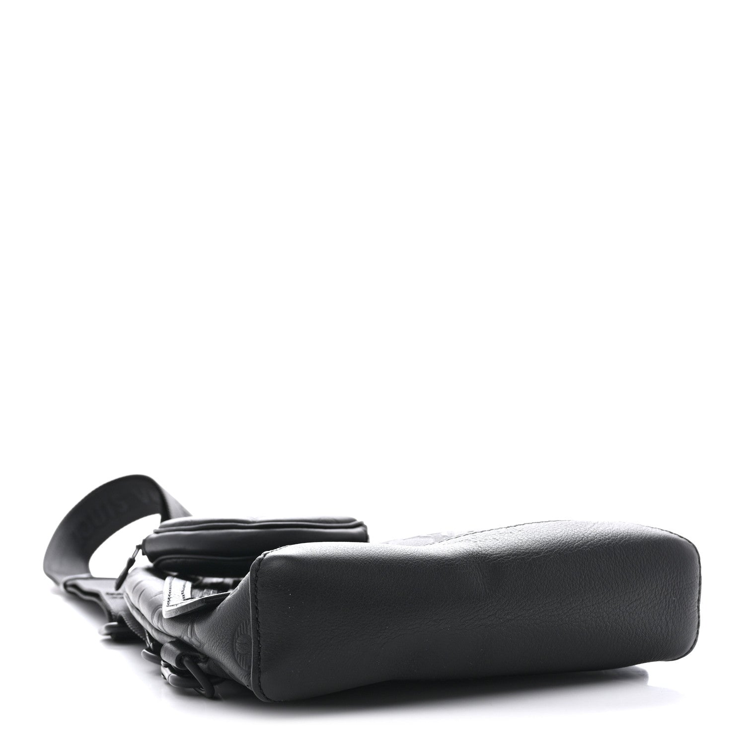 Louis Vuitton Calfskin Shadow Monogram Duo Slingbag Black 4 of 9