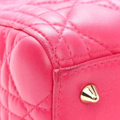 Christian Dior Lambskin Cannage Medium Lady Dior Pink 13 of 16