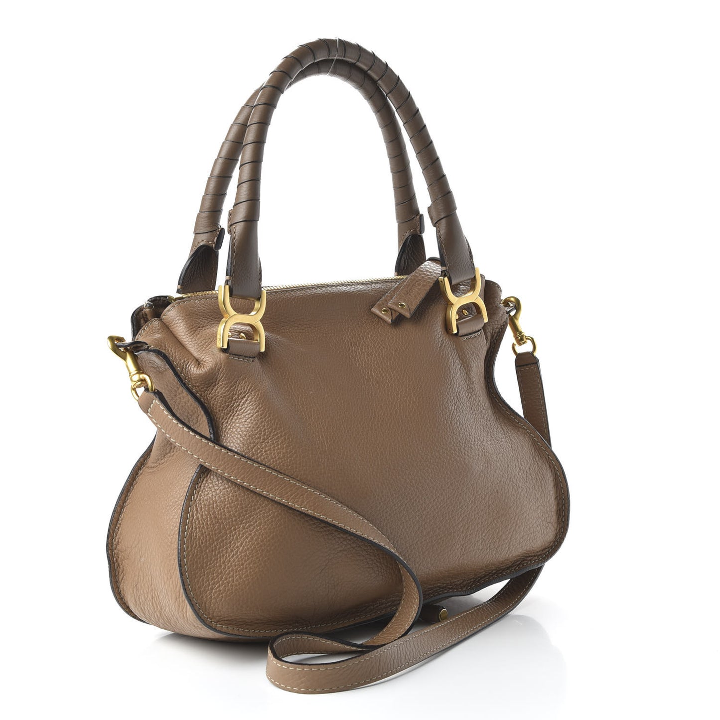Calfskin Medium Marcie Satchel Nut