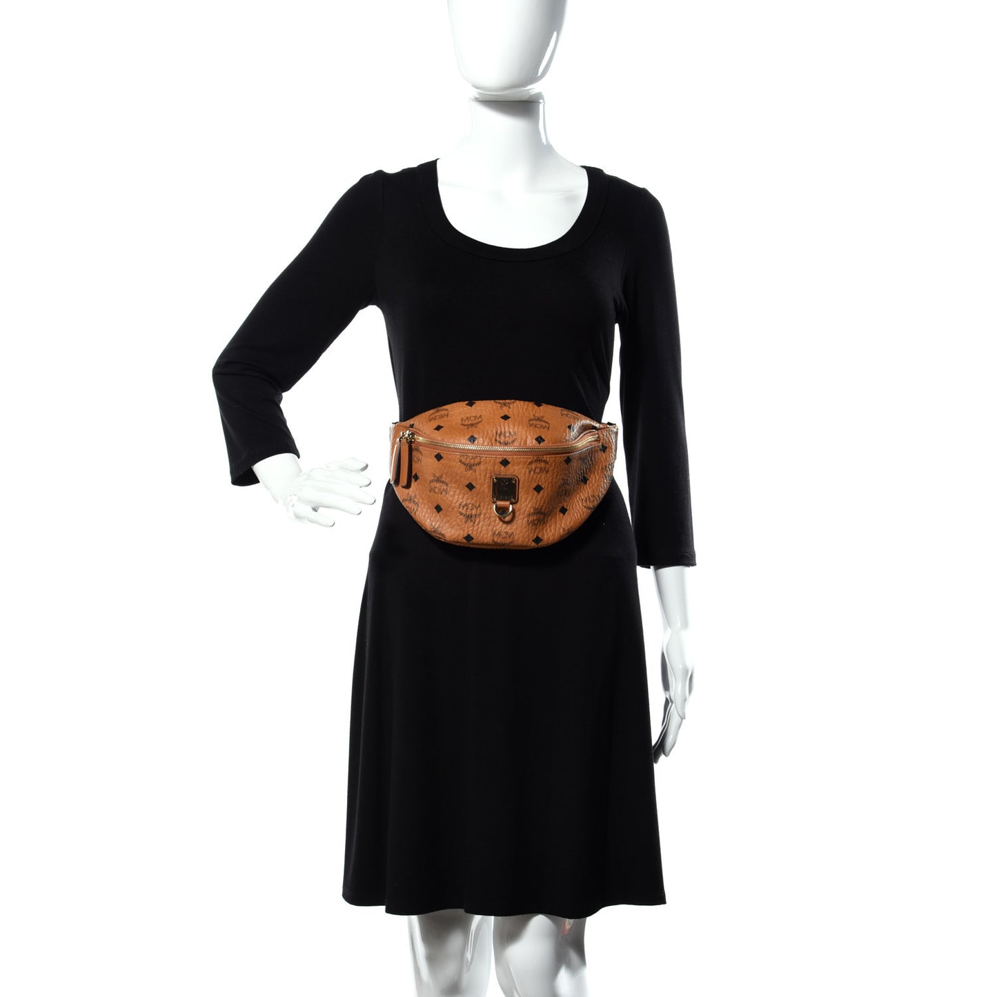 Visetos Small Fusten Belt Bag Cognac