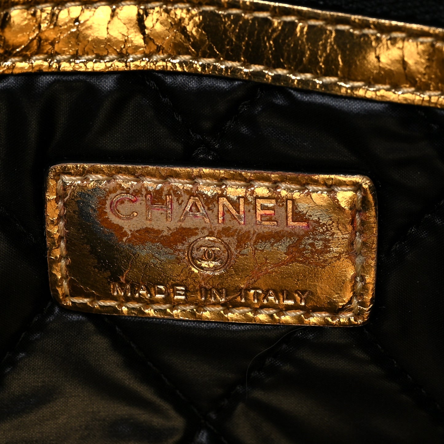 Metallic Lambskin Medium Je Ne Suis Pas En Solde Pouch Clutch Gold
