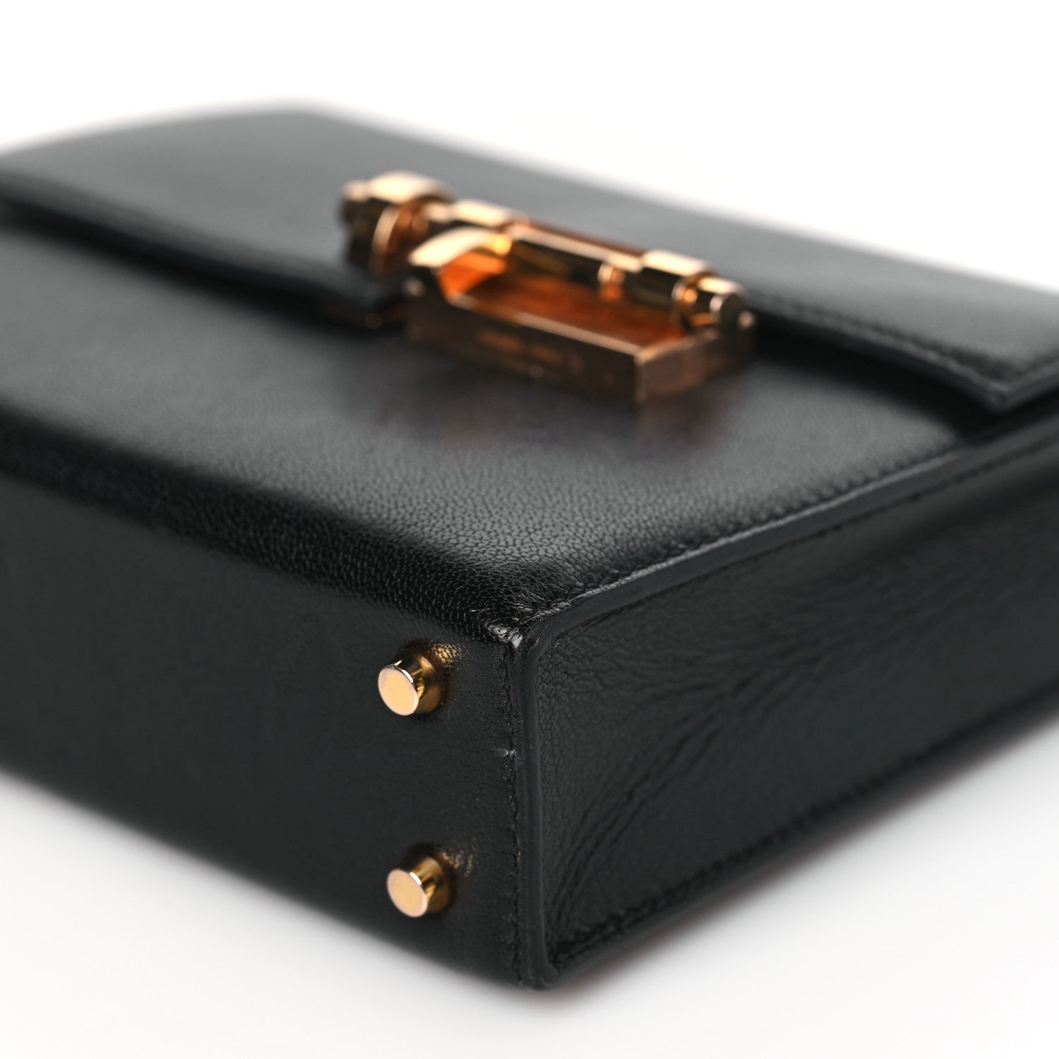 Hermes Chevre Mysore Mini Verrou Chaine Bag Black 10 of 12