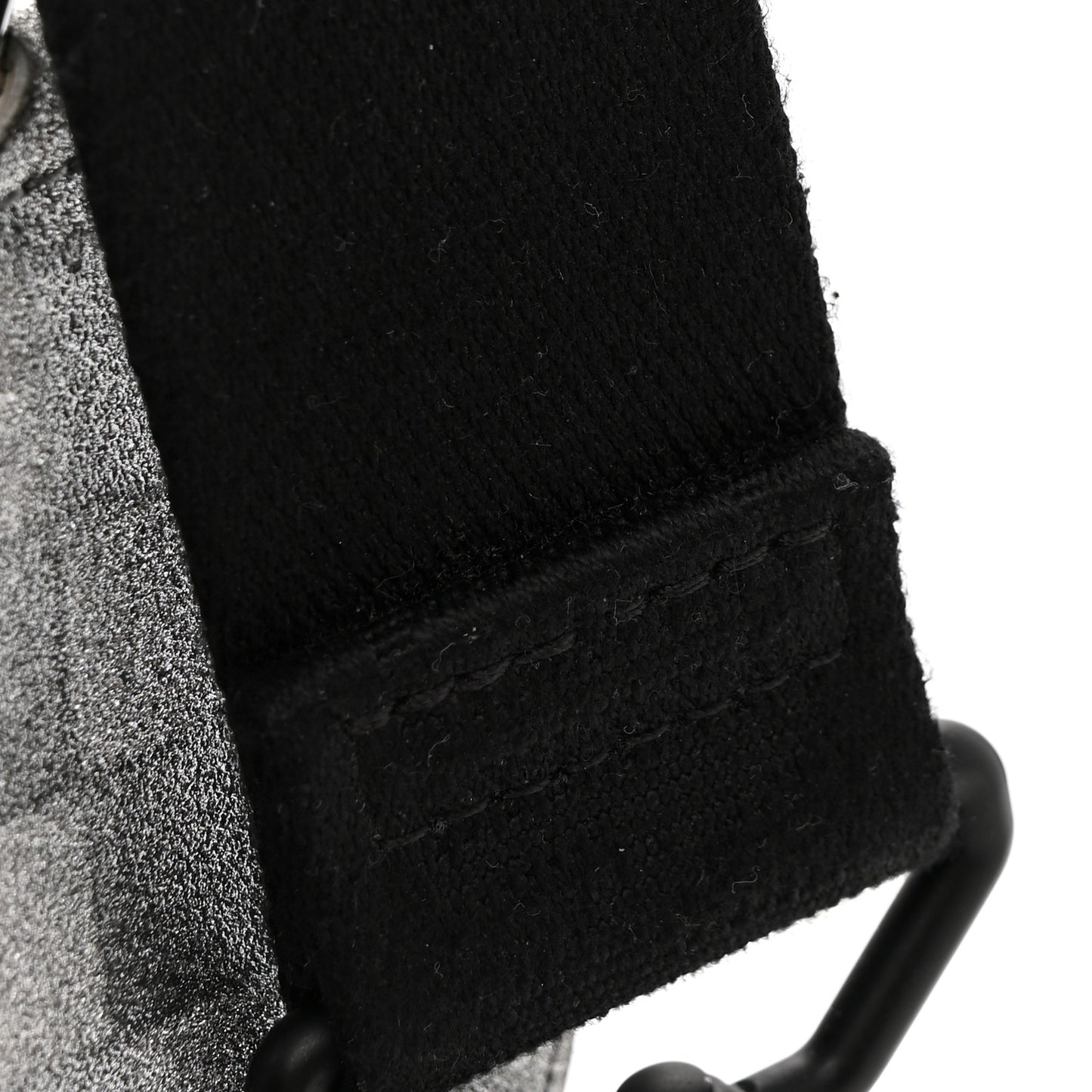 Damier Glitter Taurillon Monogram In The Loop Trio Pouch Black Silver