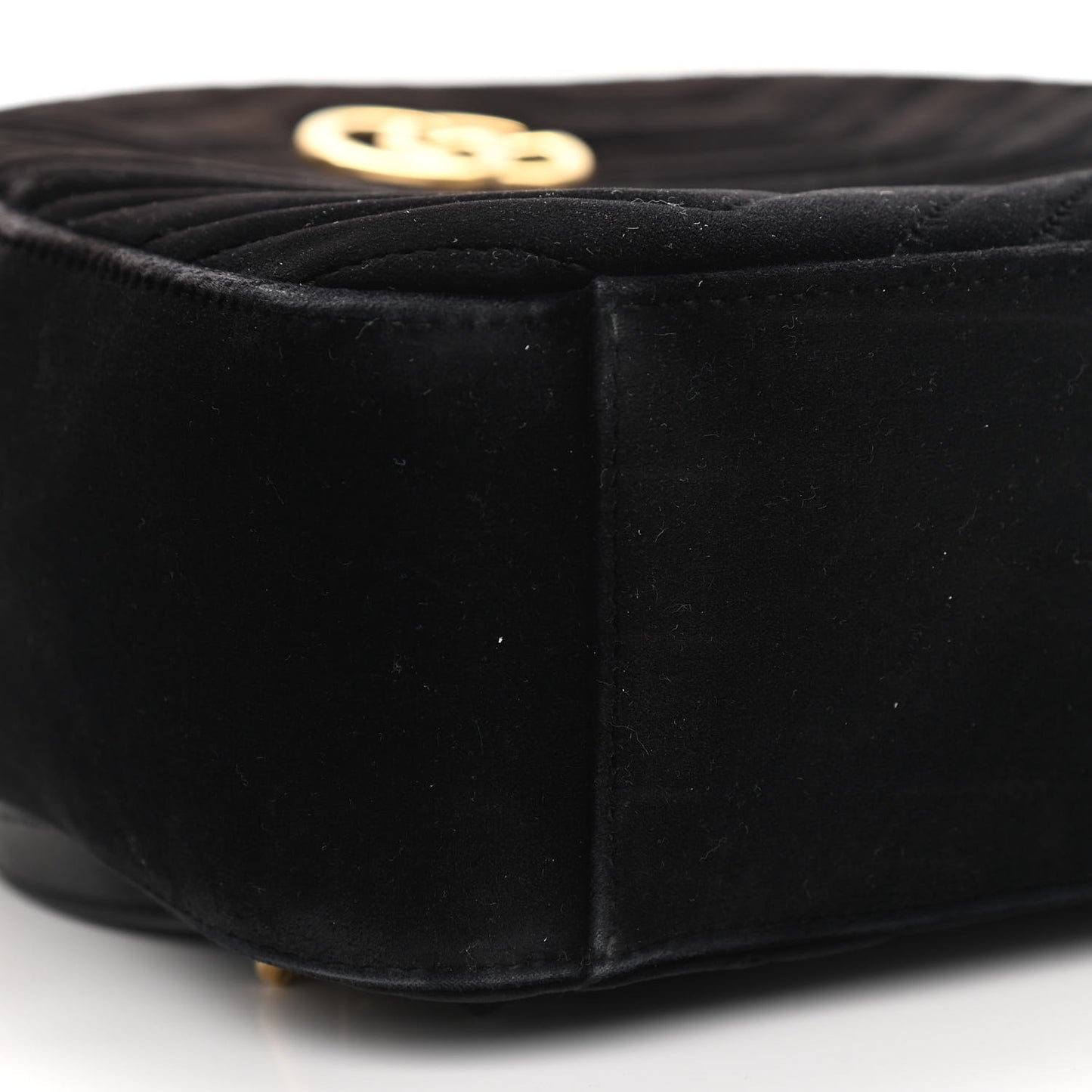 Velvet Matelasse GG Marmont Dome Backpack Black