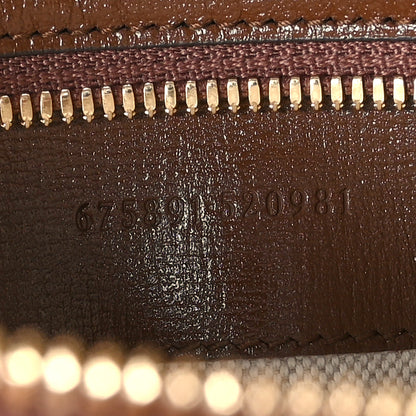 Gucci GG Supreme Monogram Azalea Calfskin Retro Interlocking G Messenger Shoulder Bag Beige Ebony Brown Sugar 7 of 10