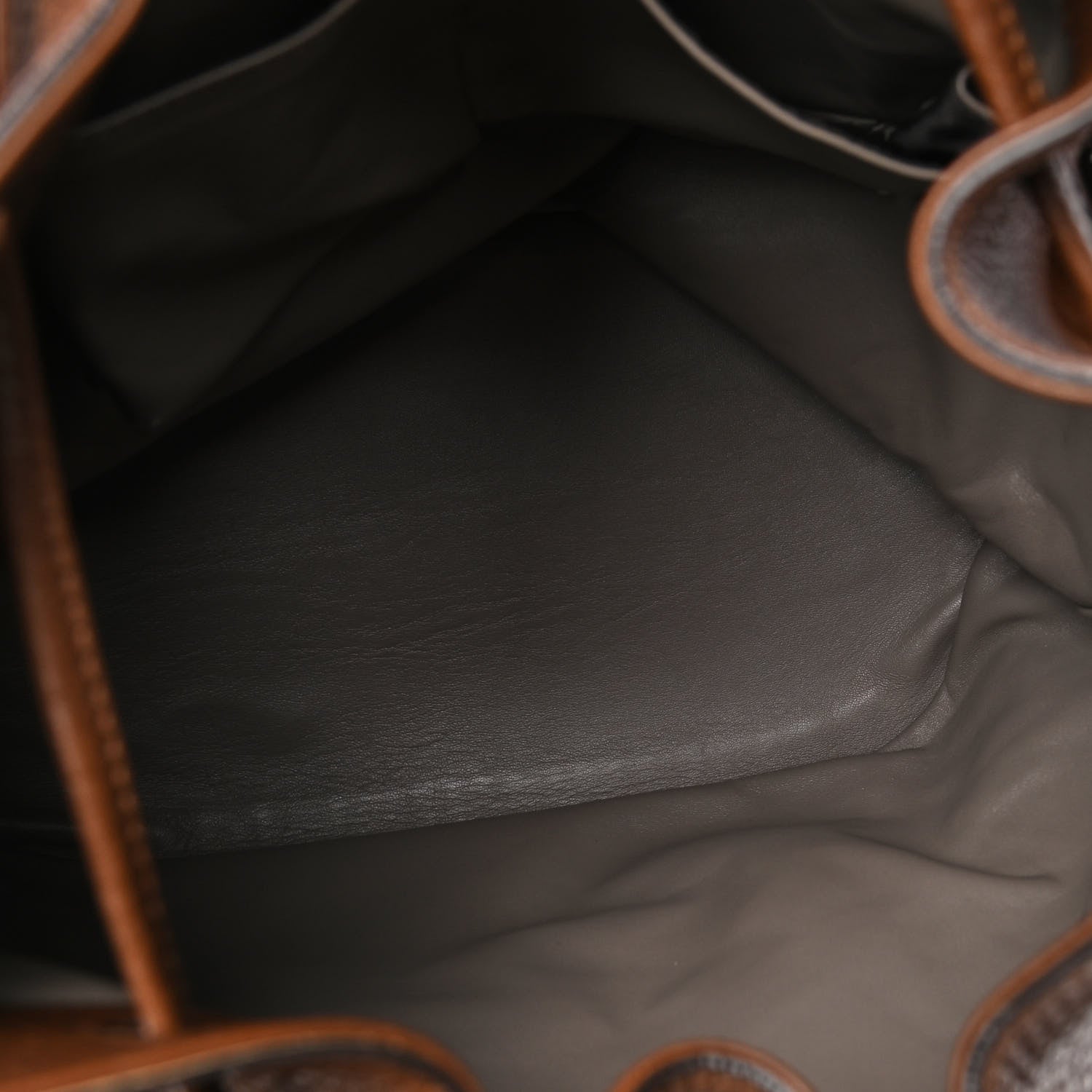 Gucci Calfskin Medium Lady Tassel Bucket Bag Nut Brown 5 of 5