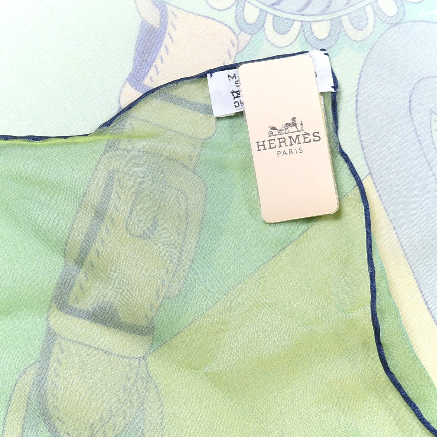 Silk Mousseline Festival Des Amazones Shawl 140 Vert Jaune Vert De Gris