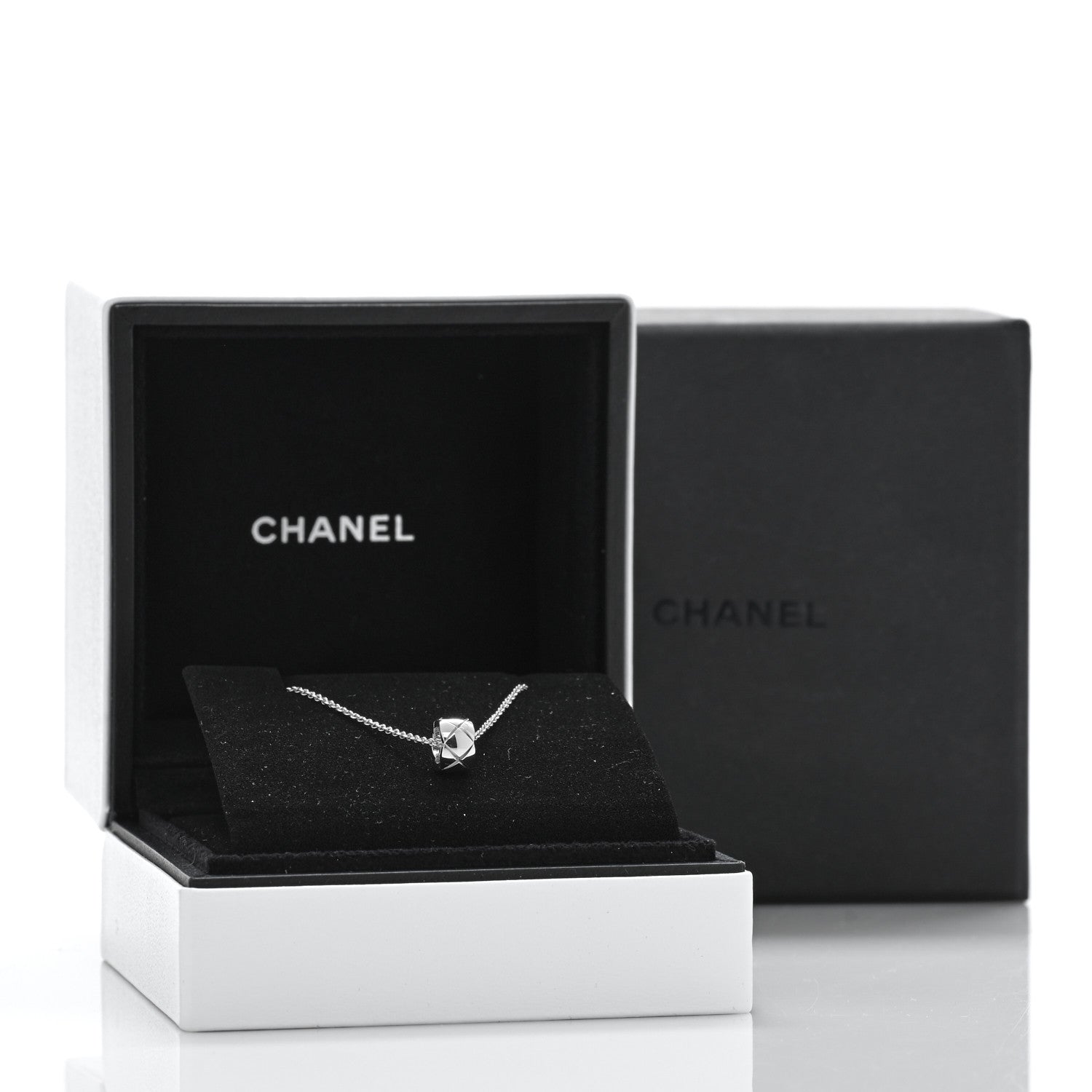Chanel 18K White Gold Coco Crush Pendant Necklace 5 of 5