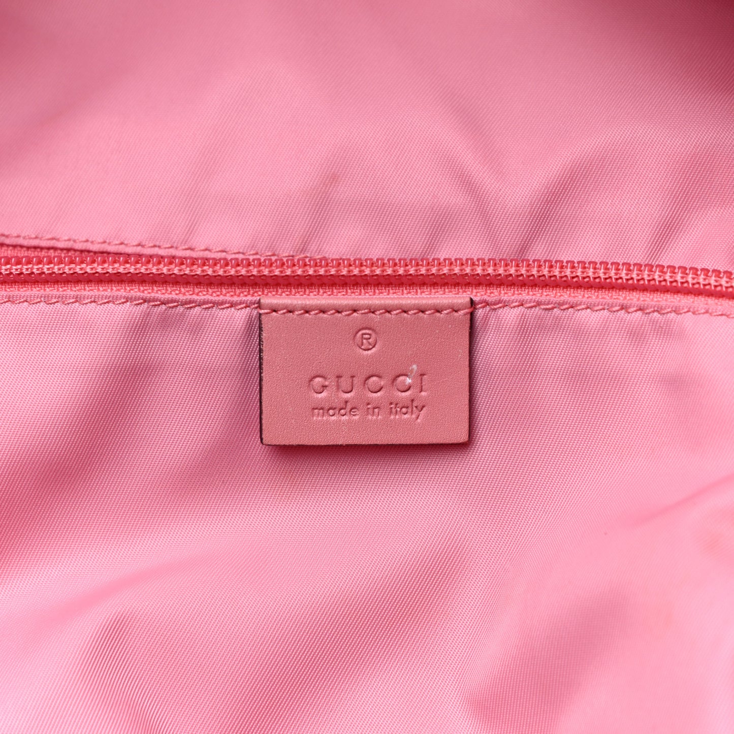 GG Supreme Monogram Rose Backpack Diaper Bag Pink