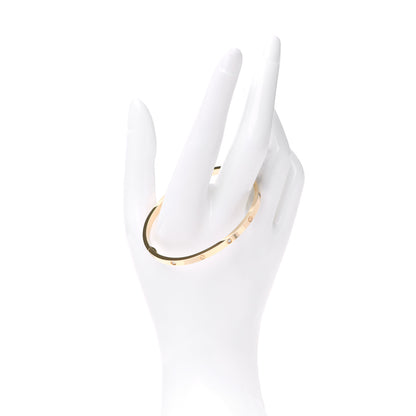 Cartier 18K Yellow Gold 6 Diamond Small LOVE Bracelet 17 2 of 6