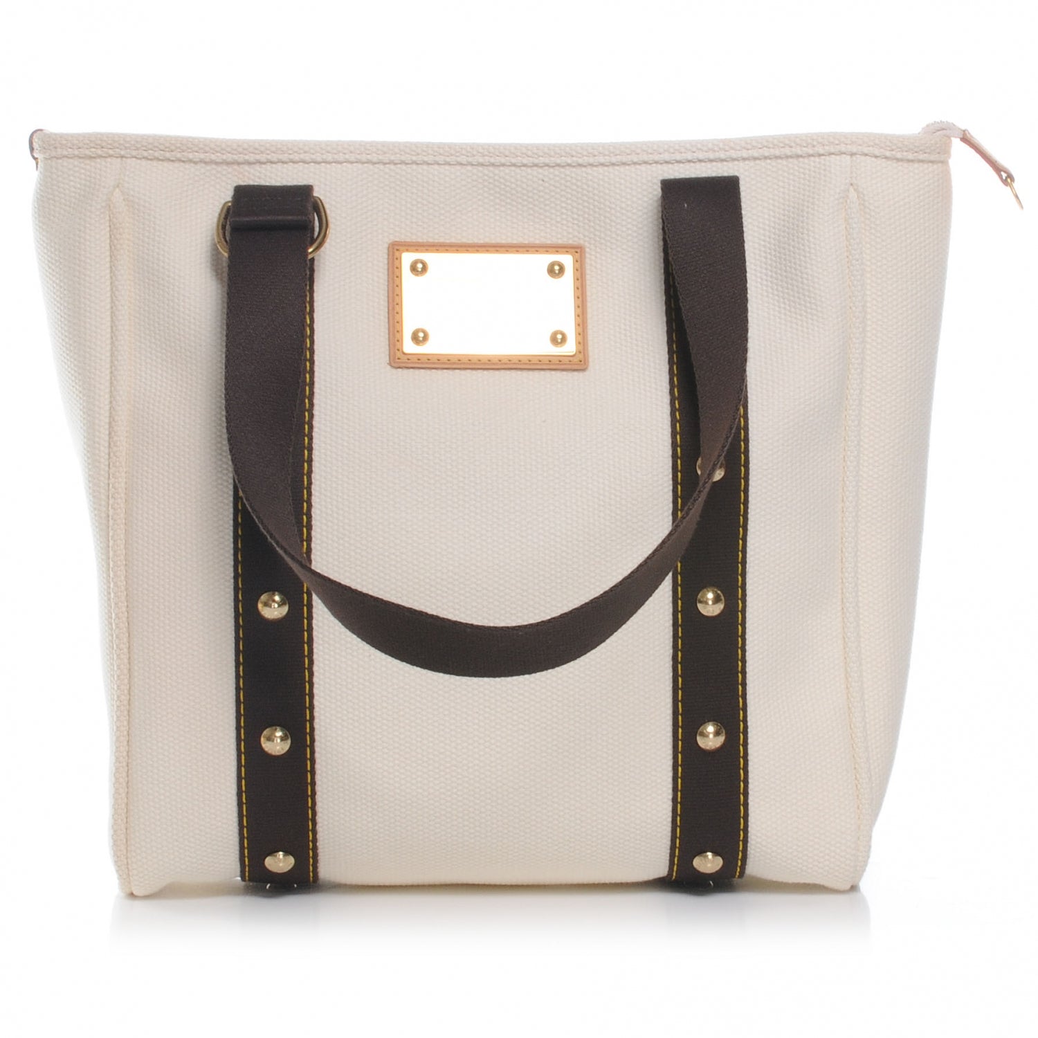 Louis Vuitton Toile Antigua Cabas MM White 1 of 7