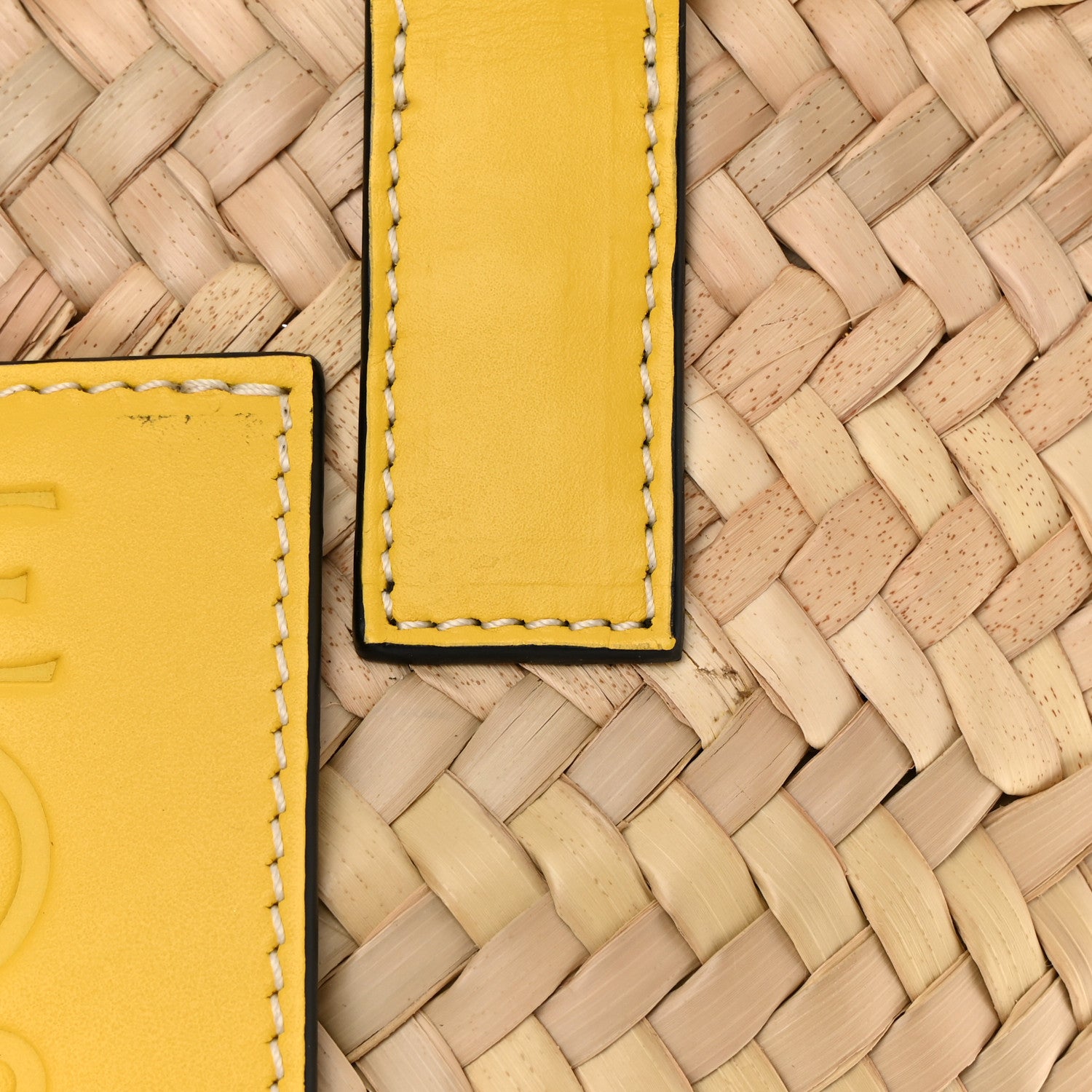 Loewe Raffia Small Basket Tote Bag Natural Yellow 13 of 14