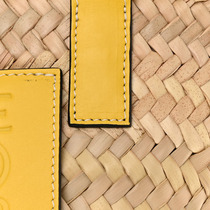 Loewe Raffia Small Basket Tote Bag Natural Yellow 13 of 14