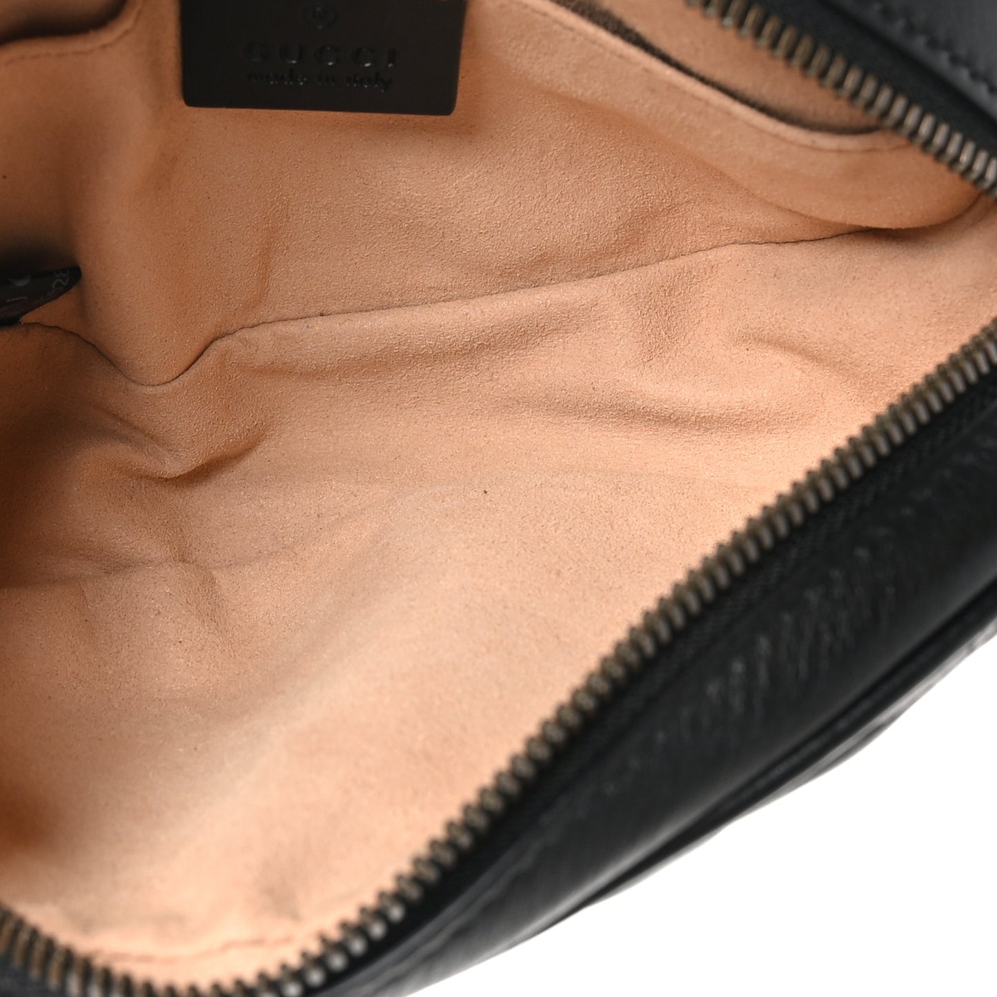 Calfskin Matelasse GG Marmont Belt Bag 75 30 Black