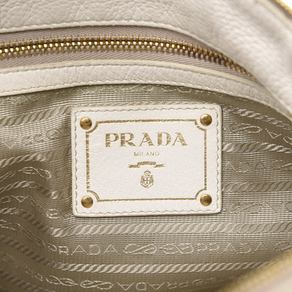 Prada Vitello Daino Hobo Bianco 6 of 17