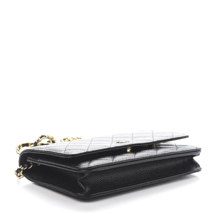 Chanel Caviar Quilted Wallet On Chain WOC Black 5 of 13