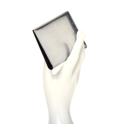 Christian Dior HOMME Metallic Calfskin Bi-Fold Card Holder Silver 2 of 7